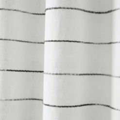 Lush Décor Ombre Stripe Yarn Dyed Cotton Blend Window Curtain Panels Gray/Multi 40x63 Set