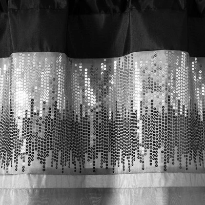 52"x18" Night Sky Sequins Embroidery Window Valance - Lush Décor 2 52"x18" Night Sky Sequins Embroidery Window Valance - Lush Décor - Image 2