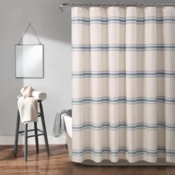 Farmhouse Striped Shower Curtain - Lush Décor -Beautiful House GUEST bfe0af56 2d0b 4da8 8eba 7c3114b460ba