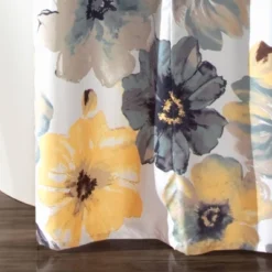 Leah Shower Curtain Yellow/Gray - Lush Décor -Beautiful House GUEST c076a4a6 f84b 4506 9546 1082b662d79a