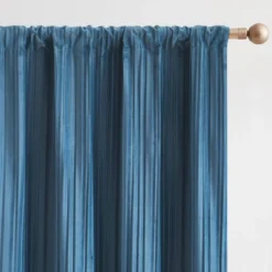 38"x34" Lush Decor Glam Pleated Velvet Light Filtering Window Curtain Panels Blue Pair -Beautiful House GUEST c0cb9330 7fbb 49a4 8ef7 f6ff1a38c9c7 1