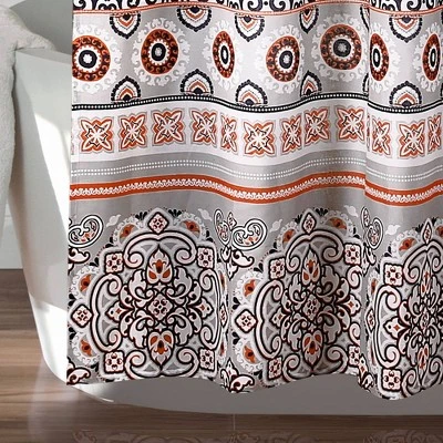 Nesco Stripe Shower Curtain Navy - Lush Décor 3 Nesco Stripe Shower Curtain Navy - Lush Décor - Image 3