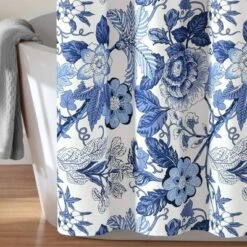 Sydney Shower Curtain Navy/White - Lush Décor -Beautiful House GUEST c19d2639 68f3 4cd6 a9bd afb421a6cc4a