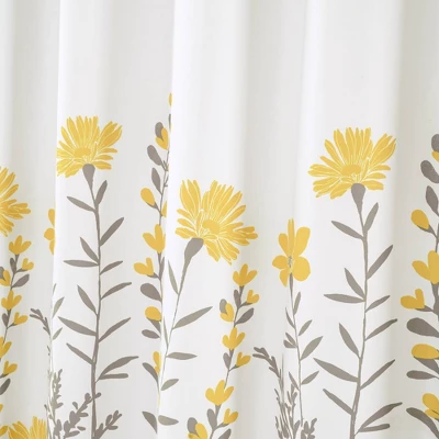 Aprile Shower Curtain Yellow/Gray - Lush Décor 3 Aprile Shower Curtain Yellow/Gray - Lush Décor - Image 3