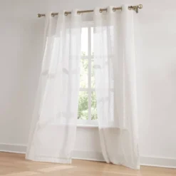 38"x84" Lush Decor Aileen Textured Raindrop Sheer Window Curtain Panels White Pair 9 38"x84" Lush Decor Aileen Textured Raindrop Sheer Window Curtain Panels White Pair -Beautiful House GUEST c261839c c5f4 4bc1 a66f 39efabc7ddb7