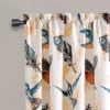 Set Of 2 Bird Breeze Light Filtering Window Curtain Panels - Lush Décor