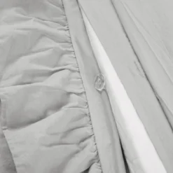 Lush Décor 3pc Full/Queen Reyna 100% Cotton Duvet Cover Set Light Gray -Beautiful House GUEST c2a16d99 9656 451e b544 5d36afa76cad