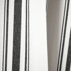 2pk 42"x84" Light Filtering Farmhouse Striped Yarn Dyed Curtain Panels Black - Lush Décor -Beautiful House GUEST c30e6aaa c24b 43dd b1c6 4d9fae59a2c7