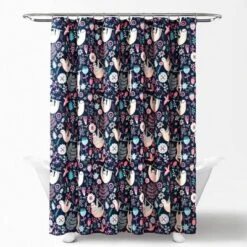 72"x72" Hygge Sloth Shower Curtain Single - Lush Décor -Beautiful House GUEST c32713e5 ee93 4d00 8816 4774e3693c25