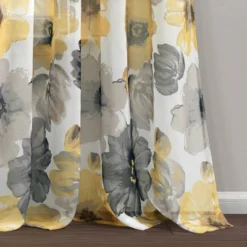 2pk 52"x84" Sheer Leah Curtain Panels Yellow/Gray - Lush Décor 7 2pk 52"x84" Sheer Leah Curtain Panels Yellow/Gray - Lush Décor -Beautiful House GUEST c3d84c9f 7e3c 456a 887d 88e09d60ea9d