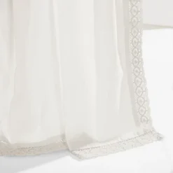 Lush Décor Rosalie Window Curtain Panels White 54x108 Set