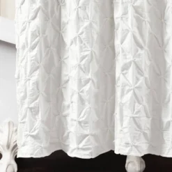 72"x72" Ravello Pintuck Single Shower Curtain - Lush Décor -Beautiful House GUEST c535d812 4a8f 42a2 bcdc 1a91b2345968