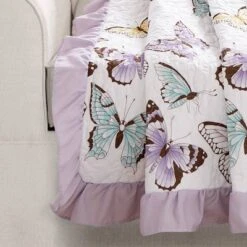 50"x60" Kids' Flutter Butterfly Throw Blanket - Lush Décor 8 50"x60" Kids' Flutter Butterfly Throw Blanket - Lush Décor -Beautiful House GUEST c84ed2a1 bcec 4a26 90cd 92ae527b0c26