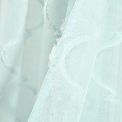 Set Of 2 Avon Trellis Grommet Sheer Window Curtain Panels - Lush Décor 4 Set Of 2 Avon Trellis Grommet Sheer Window Curtain Panels - Lush Décor - Image 4