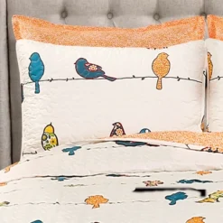7pc Rowley Birds Quilt Set - Lush Décor -Beautiful House GUEST c9089324 dc21 4b94 b824 e6cc95f7bc4d