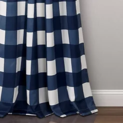 Set Of 2 Kelly Checker Light Filtering Window Curtain Panels - Lush Décor -Beautiful House GUEST c9182320 86d2 4722 aa00 bcbdca1d83de