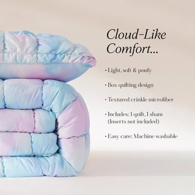 Lush Decor Twin XL Puff Bed Blankets Rainbow 2pc Set 8 Lush Decor Twin XL Puff Bed Blankets Rainbow 2pc Set - Image 8