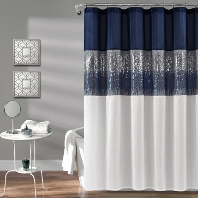72"x72" Night Sky Shower Curtain - Lush Décor 5 72"x72" Night Sky Shower Curtain - Lush Décor - Image 5