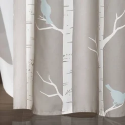Bird On The Tree Shower Curtain Gray/Blue - Lush Décor -Beautiful House GUEST cd8f70f3 c8b3 4271 926d d247431a32f9