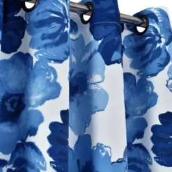 Lush Décor Leah Light Filtering Window Curtain Panels Navy/White 52X84 Set -Beautiful House GUEST cd9f02b2 1b7e 4660 87b0 4a0db3e0b733