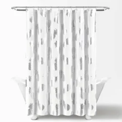 Pineapple Toss Shower Curtain Single Silver - Lush Décor -Beautiful House GUEST cf246f6d 5095 427b b2f1 45a65f718a06