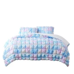 Lush Decor Full/Queen Puff Bed Blankets Rainbow 3pc Set -Beautiful House GUEST d10c0dc5 d708 4e0f a431 010fc8e40c80