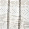 Lush Décor Hygge Geo Light Filtering Window Curtain Panels Taupe/White 52X84 Set