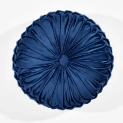 15" Pleated Round Throw Pillow - Lush Décor -Beautiful House GUEST d12351c5 84dc 4ed4 a86c 93671a12708d