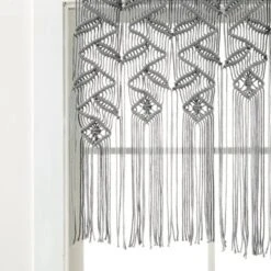 30"x40" Boho Macrame Leaf Cotton Kitchen Curtain Valance - Lush Décor -Beautiful House GUEST d1f73585 8eb3 4e5d b31f 9b5083009946