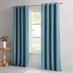 52"x84" Lush Decor Meena Slub 100% Blackout Window Curtain Panels Blue Pair 10 52"x84" Lush Decor Meena Slub 100% Blackout Window Curtain Panels Blue Pair -Beautiful House GUEST d2be9006 f925 4d64 a423 a38375b16f53