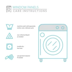 Lush Décor Botanical Garden Light Filtering Window Curtain Panels Gray/White 52X108 Set -Beautiful House GUEST d3088331 0048 405d 8fc3 08cf417e4978 5