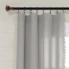 84"x40" Linen Tassel Window Curtain Panel - Lush Décor