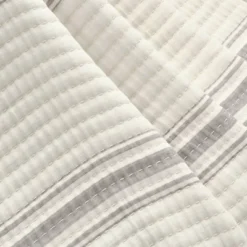 50"x60" Farmhouse Striped Kantha Pick Stitched Yarn Dyed Cotton Woven Throw Blanket - Lush Décor -Beautiful House GUEST d3ab6641 c832 48c0 8996 9dd8929db2c7