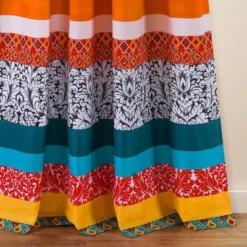Set Of 2 Boho Stripe Light Filtering Window Curtain Panels Blue/Orange - Lush Décor 6 Set Of 2 Boho Stripe Light Filtering Window Curtain Panels Blue/Orange - Lush Décor -Beautiful House GUEST d42c8072 73c0 475f a0c2 86167c09b645