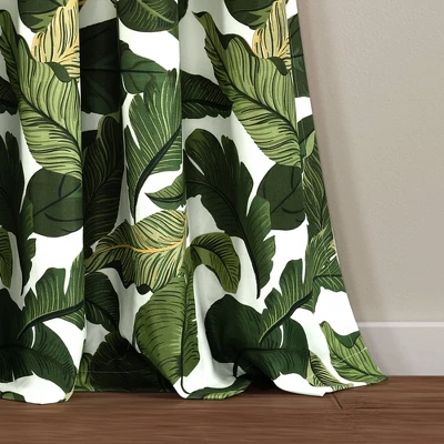 Set Of 2 Tropical Paradise Window Curtain Panels Green - Lush Décor 3 Set Of 2 Tropical Paradise Window Curtain Panels Green - Lush Décor - Image 3
