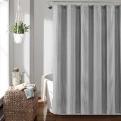 72"x72" Farmhouse Vintage Striped Yarn Dyed Cotton Shower Curtain - Lush Décor 12 72"x72" Farmhouse Vintage Striped Yarn Dyed Cotton Shower Curtain - Lush Décor -Beautiful House GUEST d550081c 01a9 4e99 abdb d9d446ccc6eb