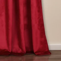 Lush Décor Prima Velvet Solid Light Filtering Window Curtain Red Set 38X84 7 Lush Décor Prima Velvet Solid Light Filtering Window Curtain Red Set 38X84 -Beautiful House GUEST d55a5374 8c86 45ee 8e2f baf3c528898c