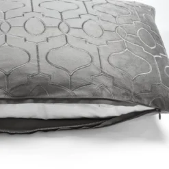 Oversize Velvet Geo Soft Embroidered Family-Friendly Pillow Cover - Lush Décor -Beautiful House GUEST d5a37350 52c8 4201 9539 a8cdc0692c63