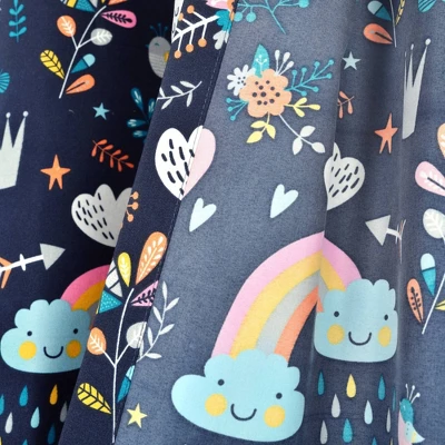 84"x52" Set Of 2 Unicorn Heart Window Curtain Panels - Lush Décor 4 84"x52" Set Of 2 Unicorn Heart Window Curtain Panels - Lush Décor - Image 4