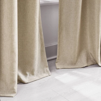 52"x84" Lush Decor Meena Slub 100% Blackout Window Curtain Panels Neutral Pair 6 52"x84" Lush Decor Meena Slub 100% Blackout Window Curtain Panels Neutral Pair - Image 6