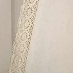 Lush Décor Rosalie Window Curtain Panels Ivory 54X45 Set -Beautiful House GUEST dac346be 347e 4284 93e0 6559223e87ad