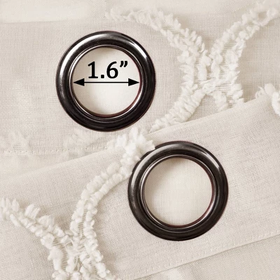 2pk 38"x95" Lush Décor Sheer Avon Trellis Curtain Panels 5 2pk 38"x95" Lush Décor Sheer Avon Trellis Curtain Panels - Image 5