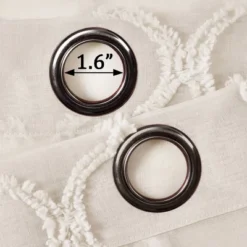 2pk 38"x95" Sheer Avon Trellis Curtain Panels Beige - Lush Décor -Beautiful House GUEST db1b1147 97fb 458d 95eb ddf2c51833ef