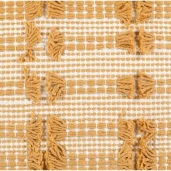 20"x20" Oversize Spencer Tufted Family-Friendly Cotton Square Pillow Cover Yellow - Lush Décor -Beautiful House GUEST dc0b4231 65d3 4da1 b08c 93e357e9bb9f