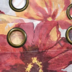 2pk 52"x84" Sheer Leah Curtain Panels Red/Orange - Lush Décor 9 2pk 52"x84" Sheer Leah Curtain Panels Red/Orange - Lush Décor -Beautiful House GUEST dc8db1c7 0498 469e 8c63 ba77ce70a1b0