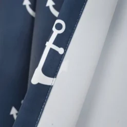 52"x63" Anchor Room Darkening Window Curtain Panels Navy - Lush Décor -Beautiful House GUEST dd1dbcc1 082f 417c 9399 266a9c3a2a68