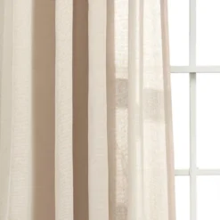 84"x52" Ruched Waterfall Linen Window Curtain Panel - Lush Décor -Beautiful House GUEST e1169d9e f923 4980 94a8 6df05c77c360