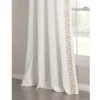 Luxury Modern Flower Embroidery Border Window Panel