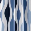 Lush Décor Mid Century Geo Light Filtering Window Curtain Panels Blue/Navy 52X84 Set