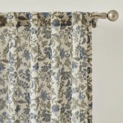 37"x84" Lush Decor Lillian Block Print Linen Textured Window Curtain Panels Blue/Sage Pair 13 37"x84" Lush Decor Lillian Block Print Linen Textured Window Curtain Panels Blue/Sage Pair -Beautiful House GUEST e553d7fc b6f5 4243 85a1 af691e0891d1